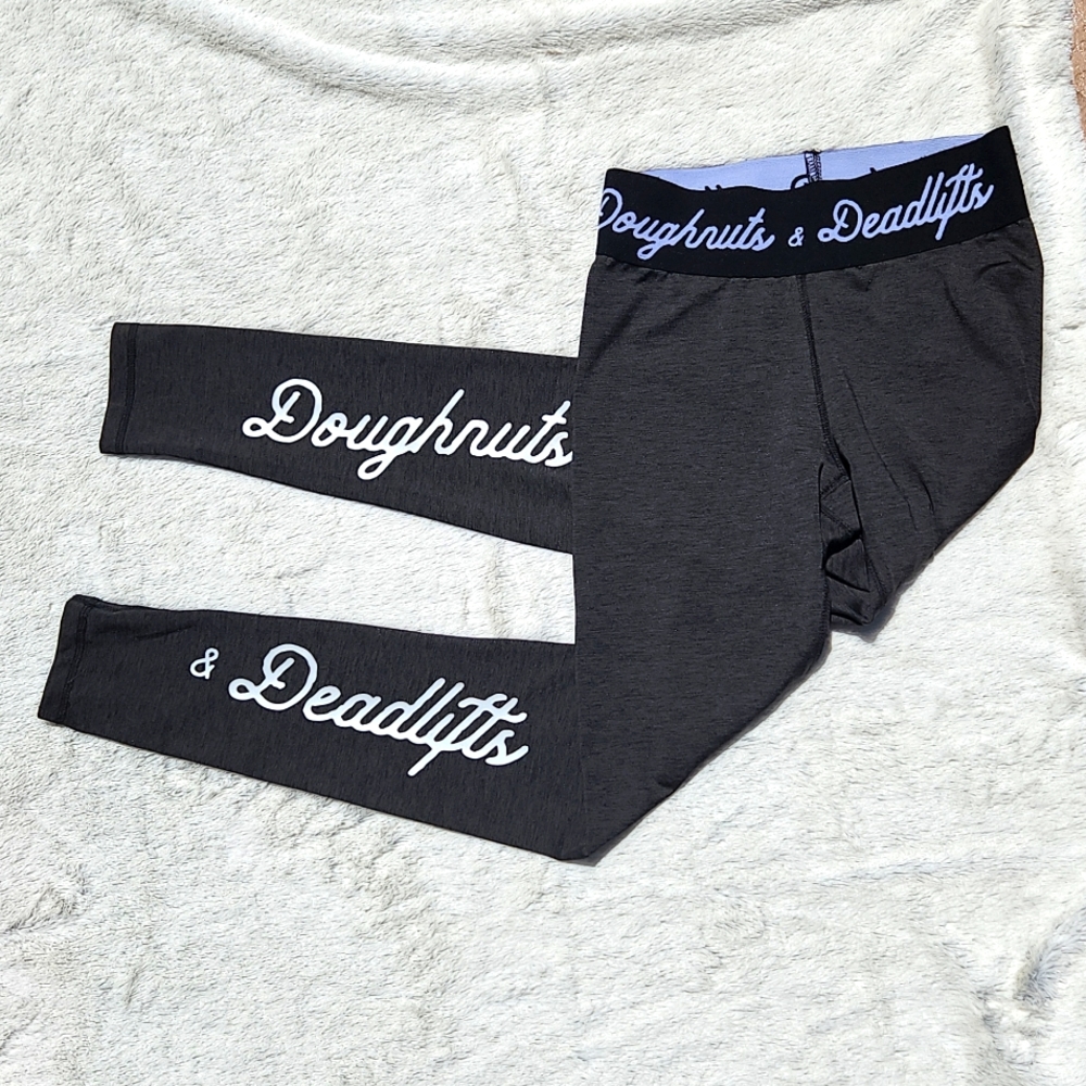 Doughnuts and Deadlifts leggings